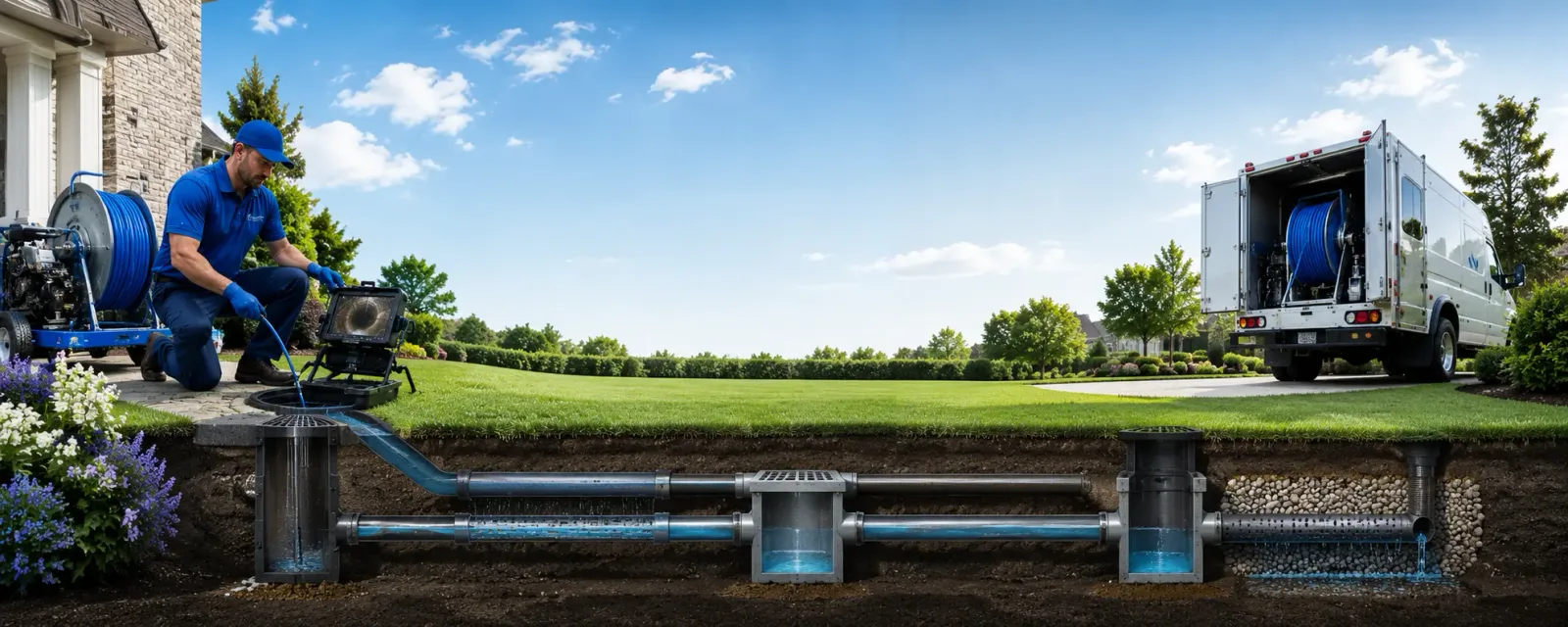 Outdoor drain cleaning information for Burlington, ME